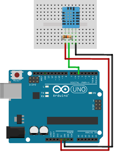 Conexión en protoboard